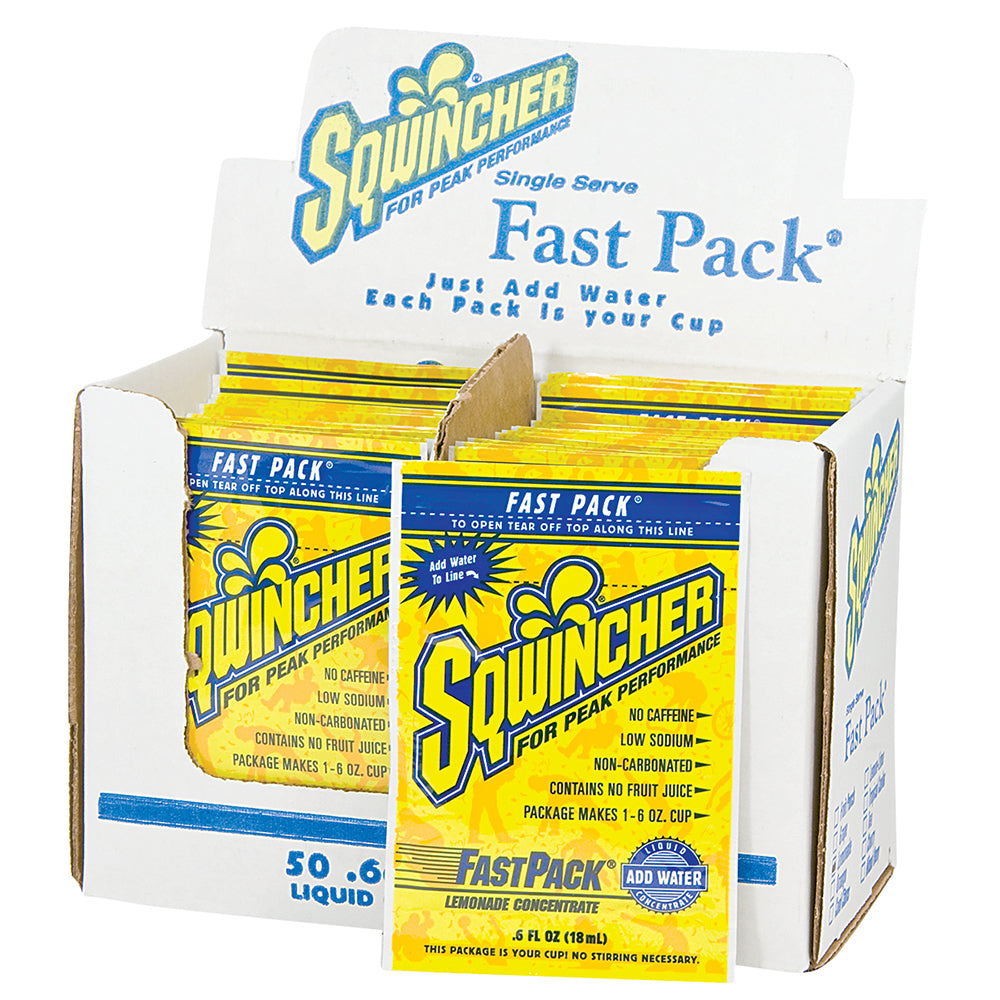 Swench Pack Sqwincher Fast Pack - Single Servings (Box of 50) | CSP Forestry