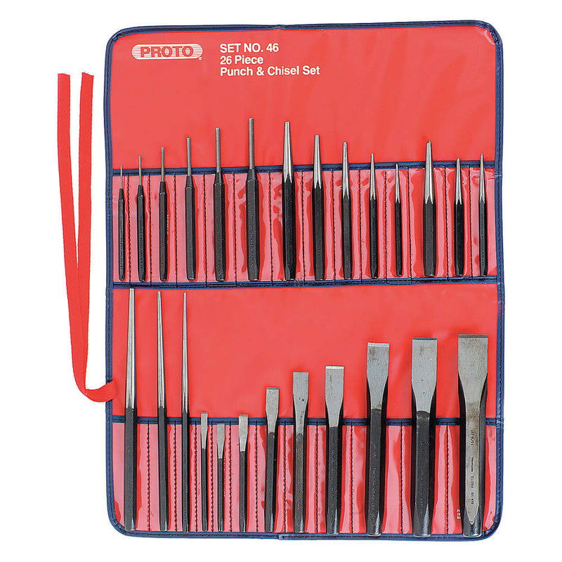 Stanley Proto Industrial Punch and Chisel Set - 26 PC